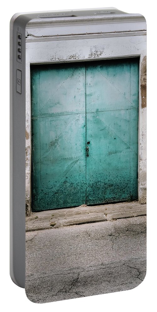 Old Town Portable Battery Charger featuring the photograph Door With No Number #5 by Marco Oliveira