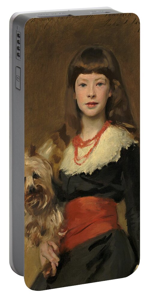 John Singer Sargent Portable Battery Charger featuring the painting Miss Beatrice Townsend by John Singer Sargent