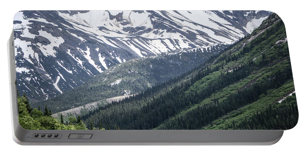 Landscape Portable Battery Charger featuring the photograph Mountain Range Inn British Columbia Alaskan Rockies #5 by Alex Grichenko