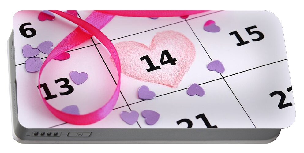 Valentine's Day Portable Battery Charger featuring the digital art Valentine's Day #5 by Maye Loeser