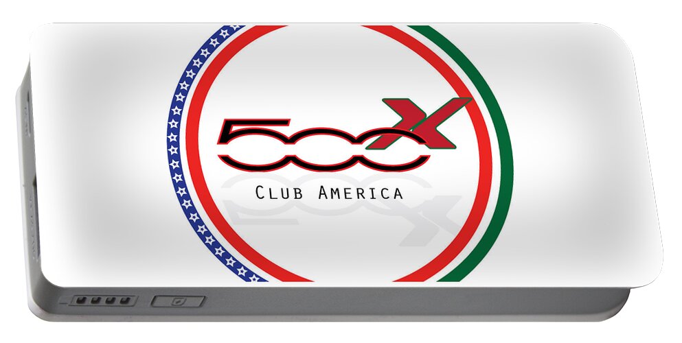 500x Portable Battery Charger featuring the digital art 500x Club America by Darrell Foster