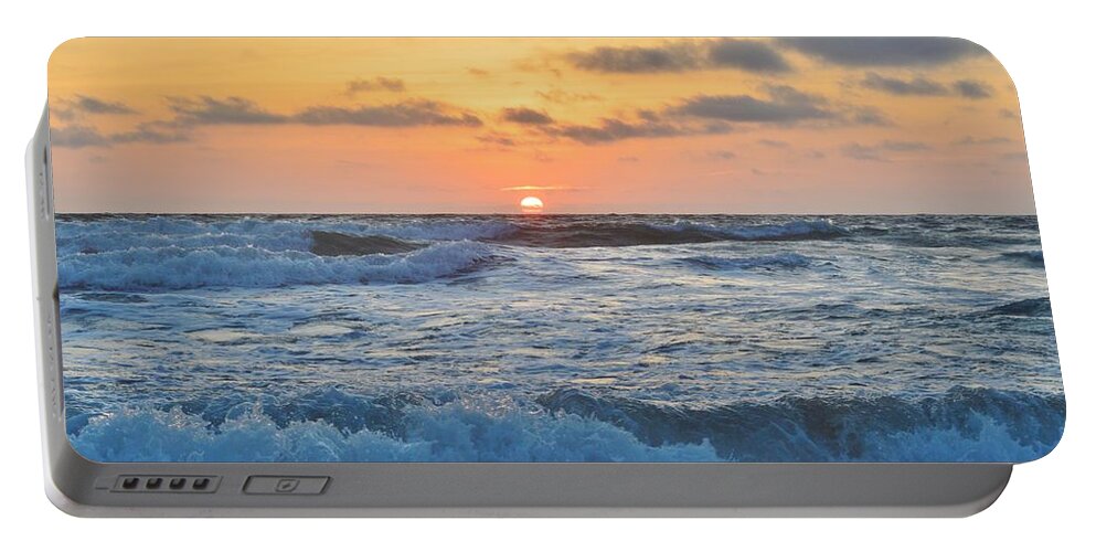 Sunrise Portable Battery Charger featuring the photograph 6/26 OBX Sunrise by Barbara Ann Bell