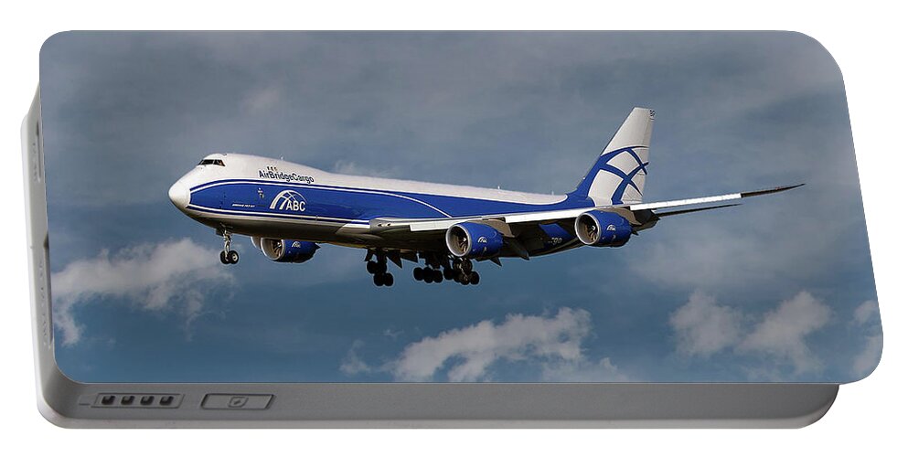 Air Bridge Cargo Portable Battery Charger featuring the photograph Air Bridge Cargo Boeing 747-8F by Smart Aviation
