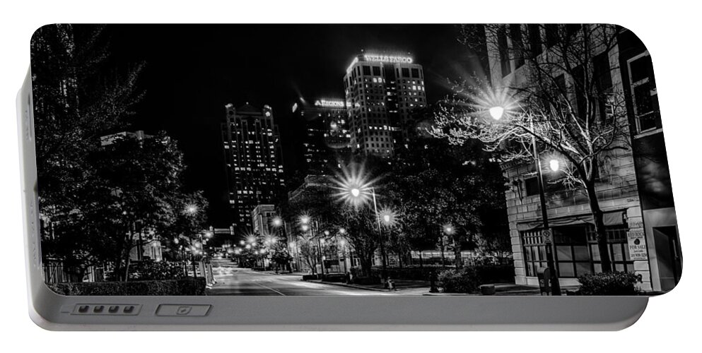 Alabama Portable Battery Charger featuring the photograph Birmingham Alabama Evening Skyline #6 by Alex Grichenko