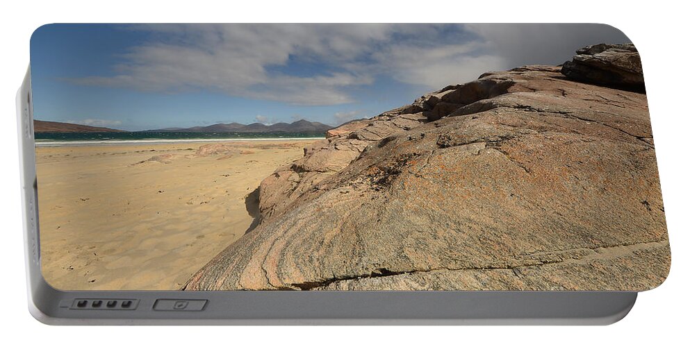 Luskentyre Portable Battery Charger featuring the photograph Luskentyre, Isle of Harris #6 by Smart Aviation
