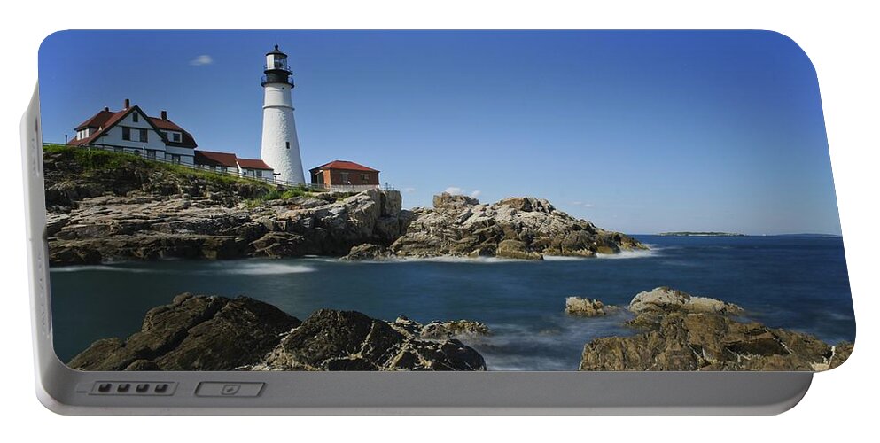 Portland Portable Battery Charger featuring the photograph Portland Head Light #6 by Brian Kamprath