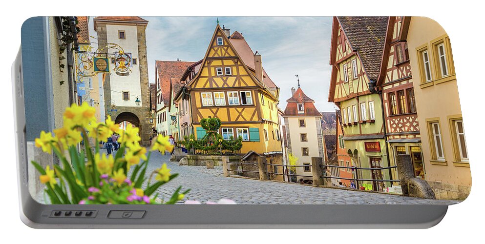 Rothenburg Portable Battery Charger featuring the photograph Rothenburg ob der Tauber #6 by JR Photography