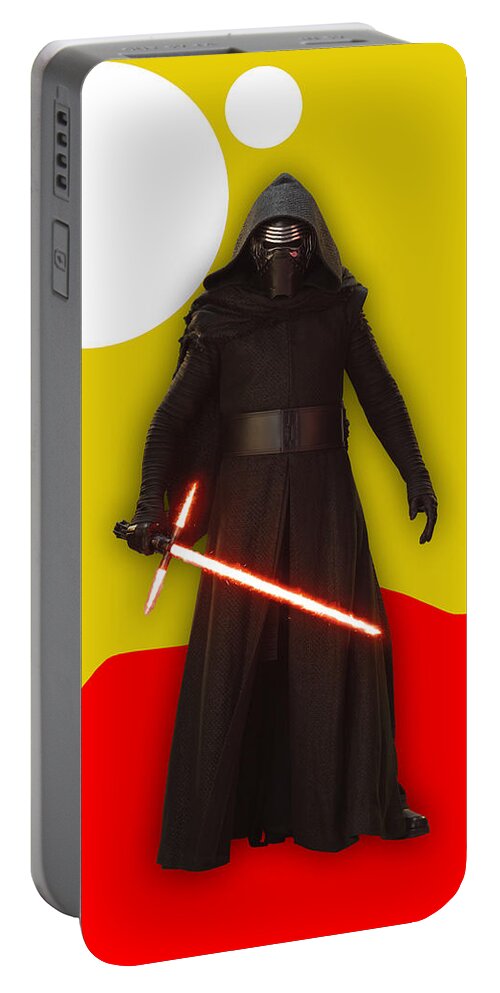 Kylo Ren Portable Battery Charger featuring the mixed media Star Wars Kylo Ren Collection #6 by Marvin Blaine