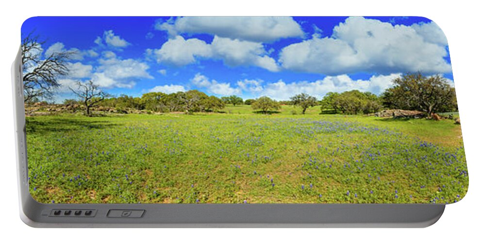 Austin Portable Battery Charger featuring the photograph Texas Hill Country by Raul Rodriguez