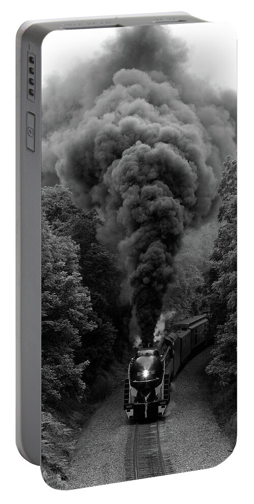 Fiery Road Portable Battery Charger featuring the photograph 611 at Fiery Road Overpass by Art Cole