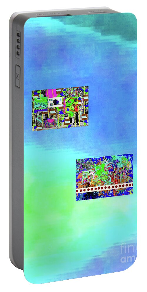 Walter Paul Bebirian Portable Battery Charger featuring the digital art 7-25-2015fabcdefghijklmno by Walter Paul Bebirian