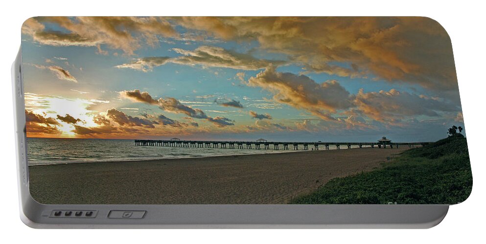  Portable Battery Charger featuring the photograph 7- Juno Beach Pier by Joseph Keane