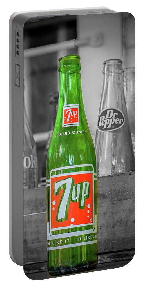 7 Up Portable Battery Charger featuring the photograph 7 Up by Dennis Dugan