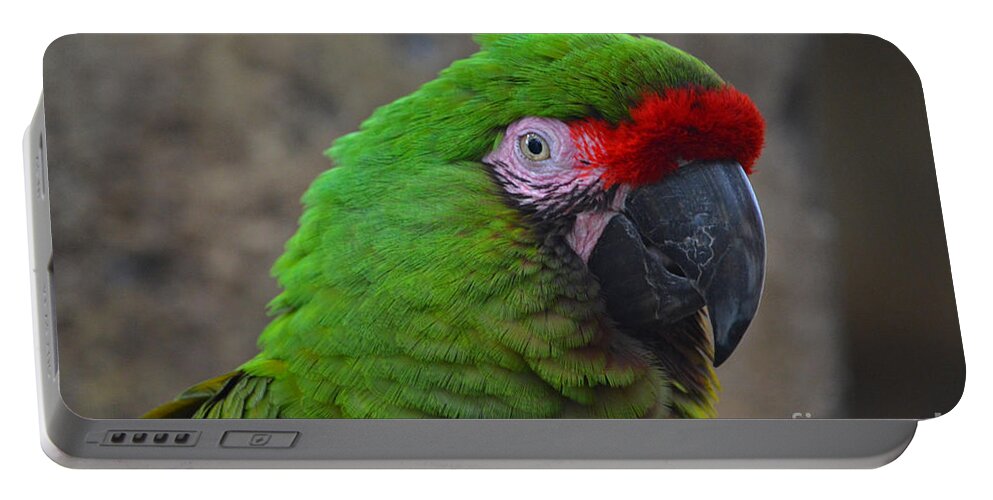 Military Macaw Portable Battery Charger featuring the photograph 72- Military Macaw by Joseph Keane