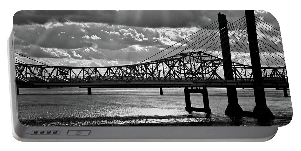 0601 Portable Battery Charger featuring the photograph Abraham Lincoln Bridge by FineArtRoyal Joshua Mimbs