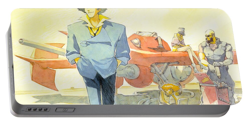 Cowboy Bebop Portable Battery Charger featuring the digital art Cowboy Bebop #8 by Super Lovely