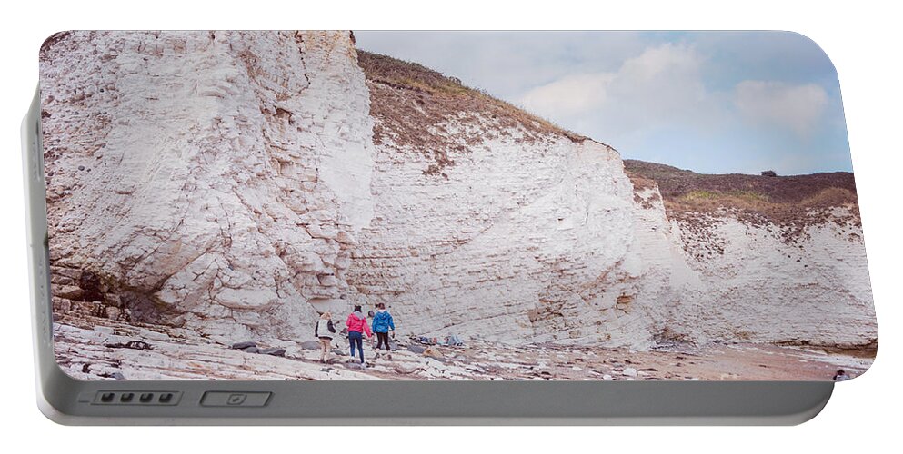Cliffs Portable Battery Charger featuring the photograph Flamborough Head, North Yorkshire, UK #8 by Mariusz Talarek