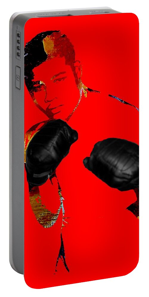 Joe Louis Portable Battery Charger featuring the mixed media Joe Louis Collection #8 by Marvin Blaine