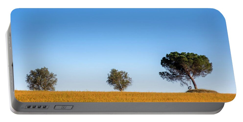 Italy Portable Battery Charger featuring the photograph Val d'Orcia Landscape #8 by Wolfgang Stocker