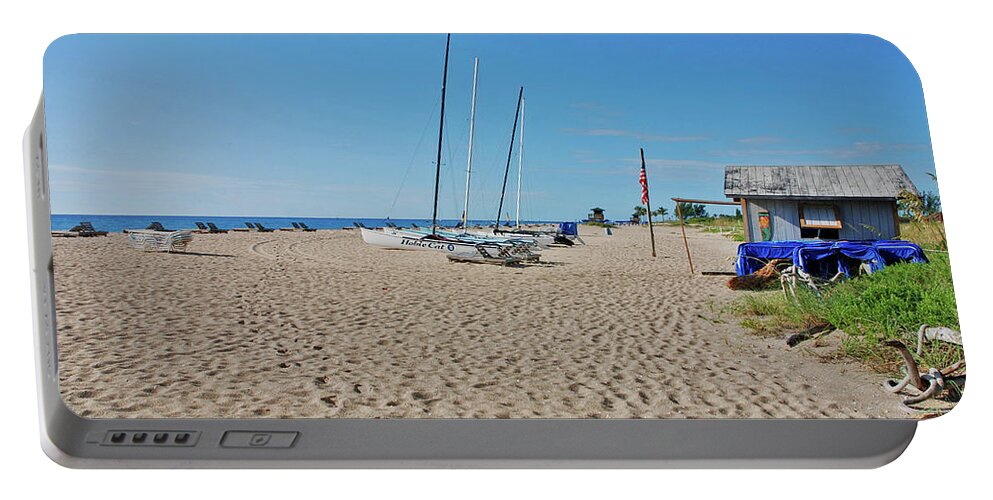 Beach Portable Battery Charger featuring the photograph 9- Beach Shack by Joseph Keane