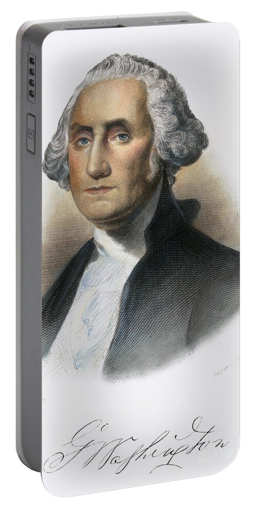 18th Century Portable Battery Charger featuring the photograph George Washington #9 by Granger