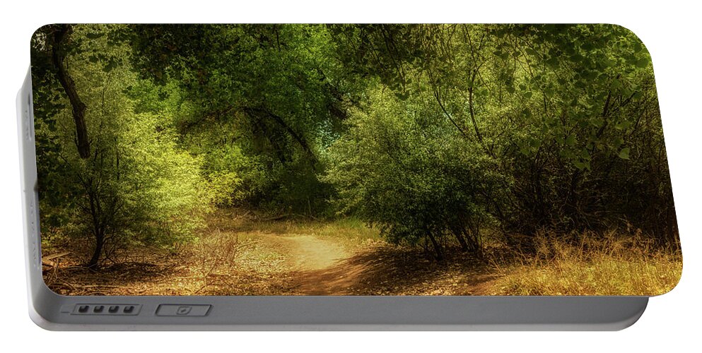 Corrales Portable Battery Charger featuring the photograph A Bosque Path by Michael McKenney