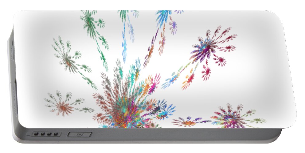 Celebrate Portable Battery Charger featuring the digital art A Celebration by Ilia -