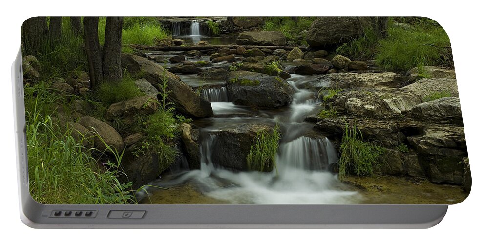 Creek Portable Battery Charger featuring the photograph A Peaceful Place by Sue Cullumber