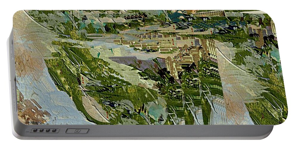 Digital Art Portable Battery Charger featuring the digital art A Feeling for Pittsburgh by Nancy Kane Chapman