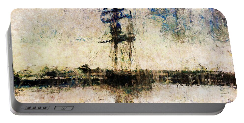 Ship Portable Battery Charger featuring the photograph A Gallant Ship by Claire Bull