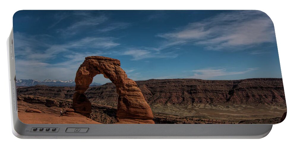 Delicate Arch Portable Battery Charger featuring the photograph A Great Arch by Jonathan Davison
