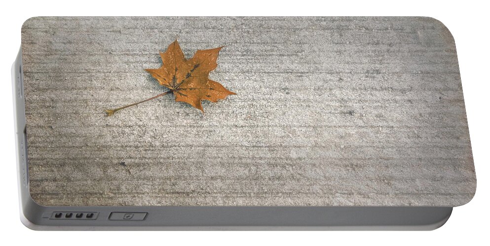 Leaf Portable Battery Charger featuring the photograph A Hint of Autumn by Scott Norris