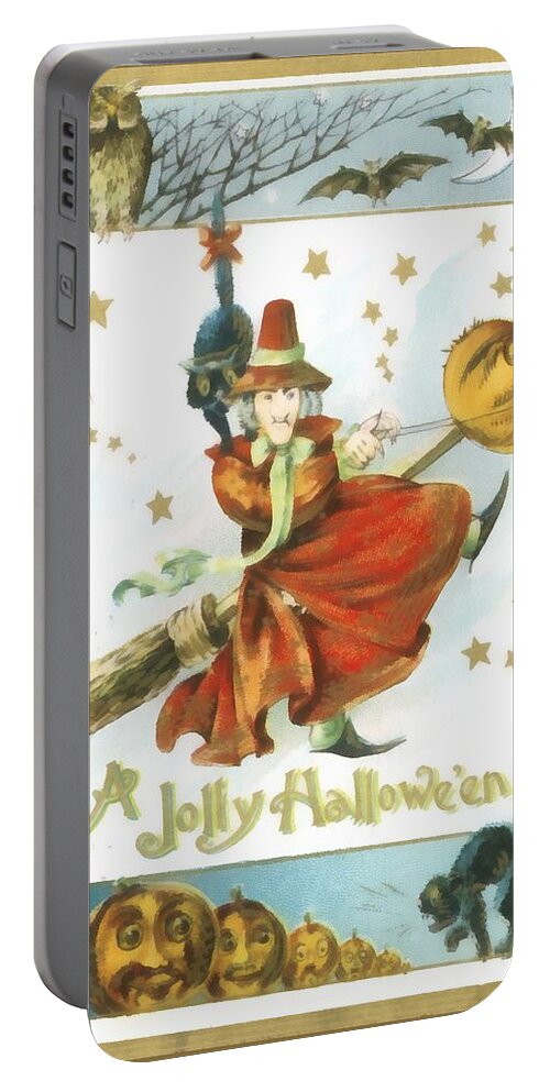 Unknown Portable Battery Charger featuring the photograph A Jolly Halloween by Unknown