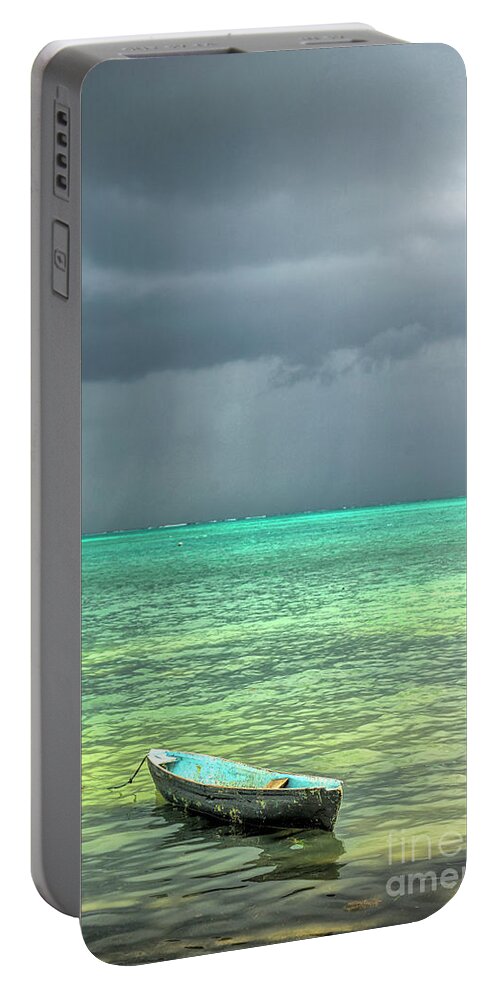 Caye Caulker Belize Portable Battery Charger featuring the photograph A Man of Wisdom Delights in Water - confucius by David Zanzinger