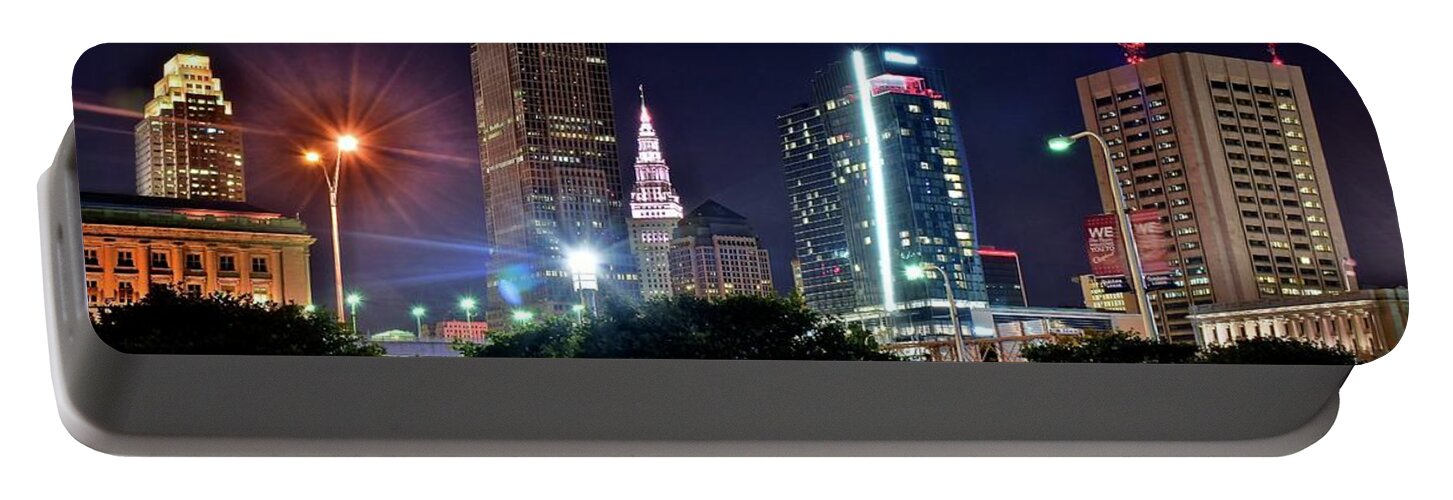 Cleveland Portable Battery Charger featuring the photograph A New View by Frozen in Time Fine Art Photography
