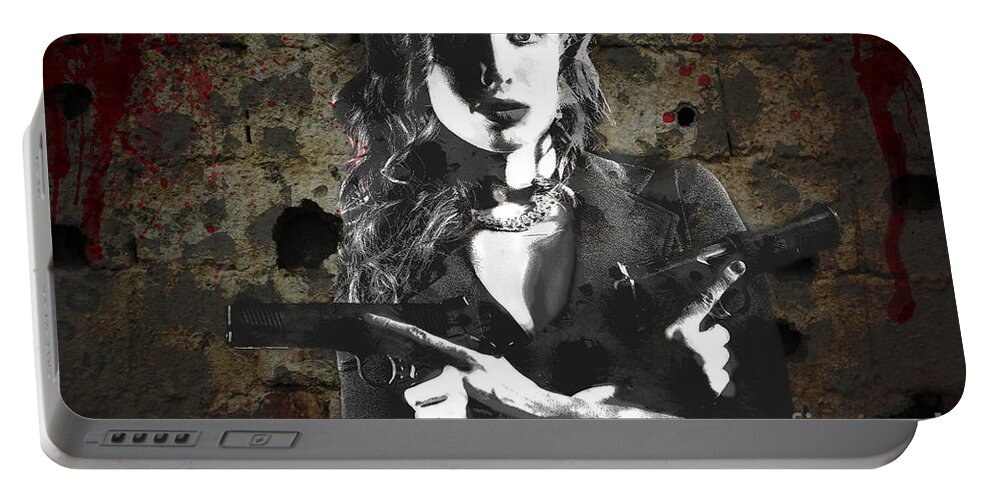 Girl Portable Battery Charger featuring the photograph A pair of 1911 by David Bazabal Studios