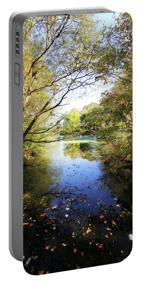 Landscape Portable Battery Charger featuring the photograph A Peaceful Afternoon by Trina Ansel