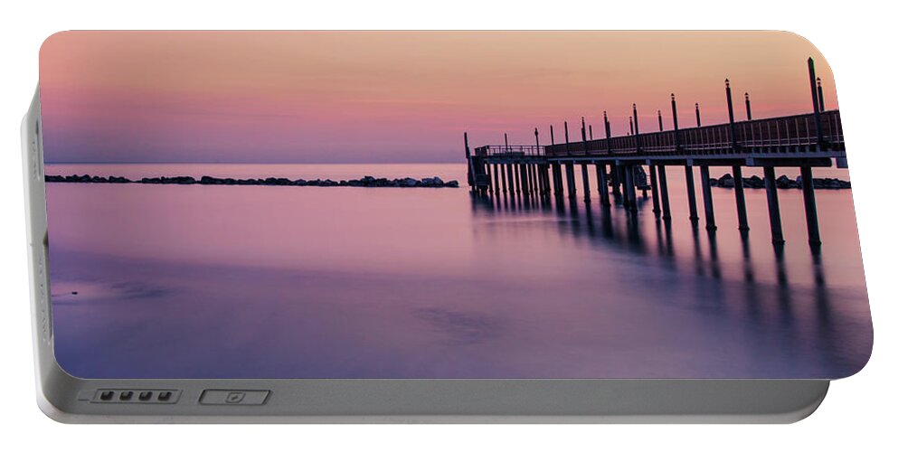 Sea Portable Battery Charger featuring the photograph A sunrise dream by AM FineArtPrints