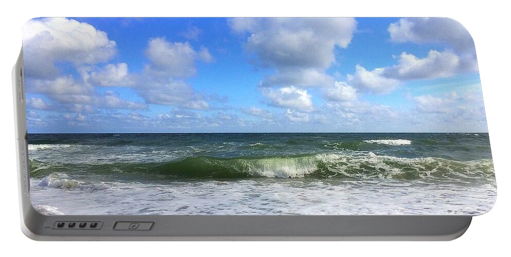 Art Portable Battery Charger featuring the photograph A Wave to Ride by Shelia Kempf