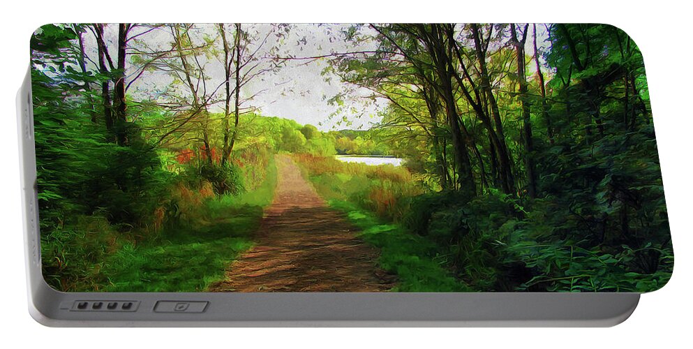 Cedric Hampton Portable Battery Charger featuring the photograph A Woodland Stroll by Cedric Hampton