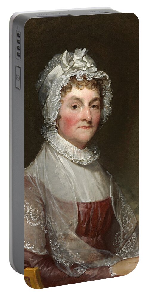Gilbert Stuart Portable Battery Charger featuring the painting Abigail Smith Adams by Gilbert Stuart