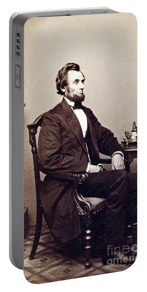 History Portable Battery Charger featuring the photograph Abraham Lincoln, 16th U.s. President by Getty Research Institute