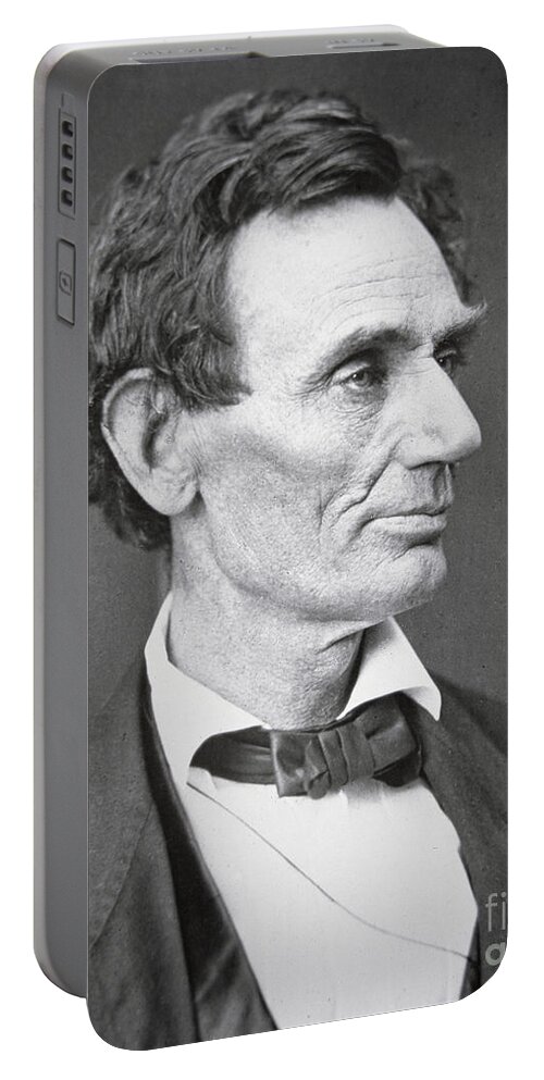 Abraham Lincoln Portable Battery Charger featuring the photograph Abraham Lincoln by Alexander Hesler