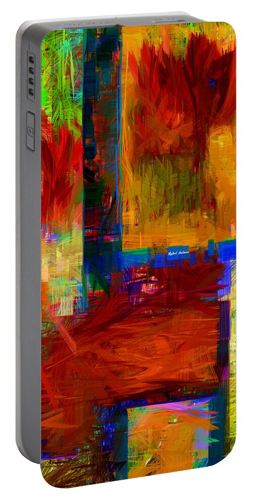 Rafael Salazar Portable Battery Charger featuring the digital art Abstract 0119 by Rafael Salazar