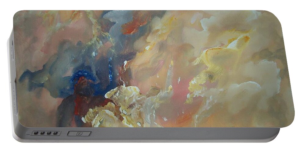 Abstract Art Portable Battery Charger featuring the painting Abstract #021 by Raymond Doward