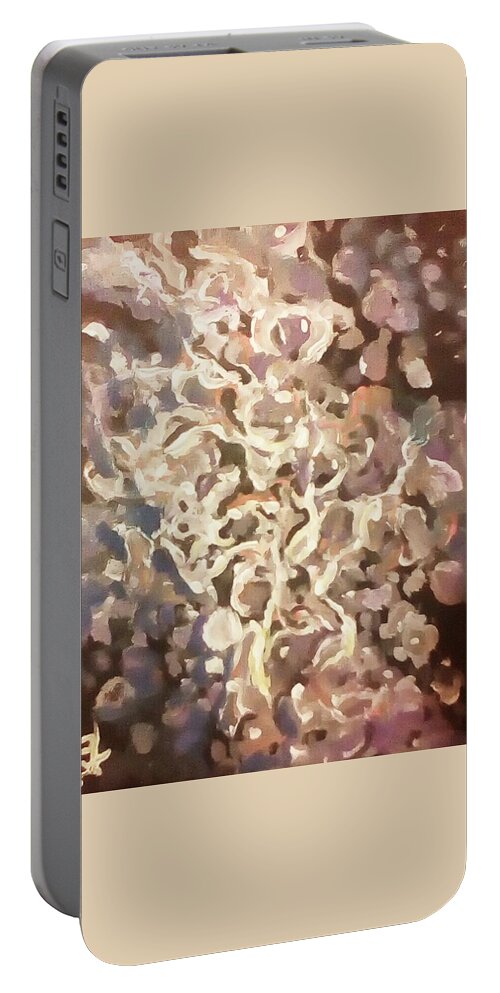 Abstract Art Portable Battery Charger featuring the painting Abstract #032 by Raymond Doward