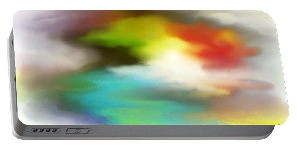 Fine Art Portable Battery Charger featuring the digital art Abstract 061011a by David Lane