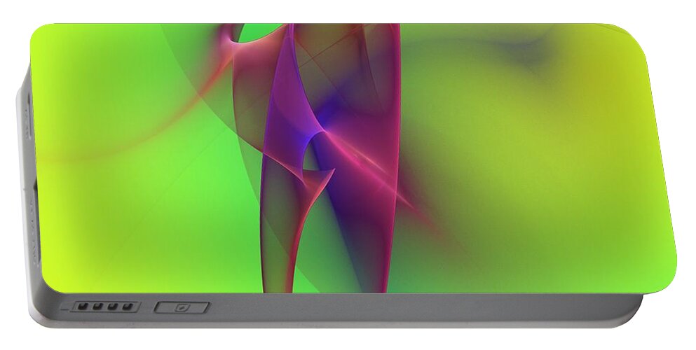 Abstracts Portable Battery Charger featuring the digital art Abstract 091610 by David Lane
