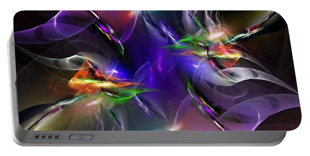 Fine Art Portable Battery Charger featuring the digital art Abstract 112211 by David Lane