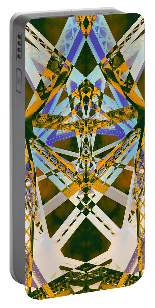 Abstract Portable Battery Charger featuring the digital art Abstract 19 by Cathy Anderson